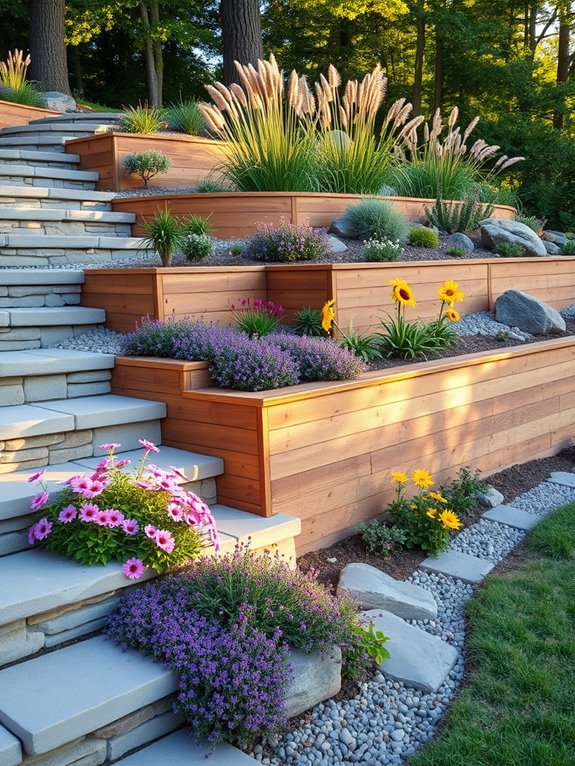 tiered garden bed design