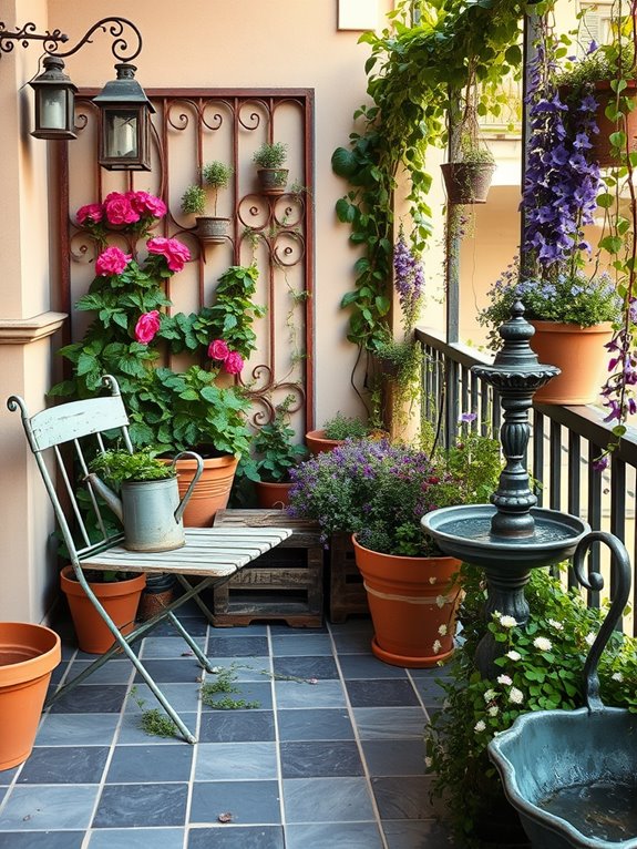 timeworn garden architectural elegance