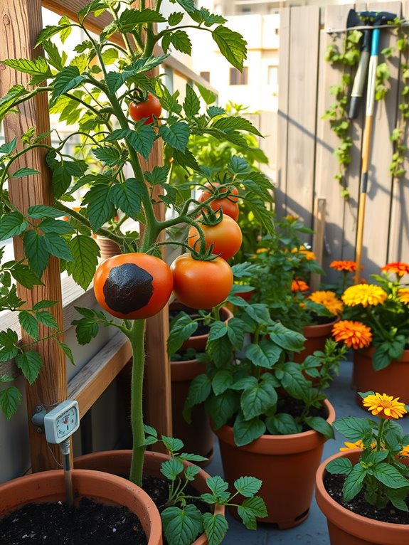 tomato black bottom spots