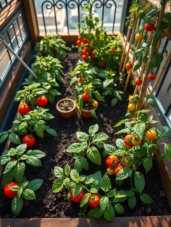 tomato varieties spacing guidelines