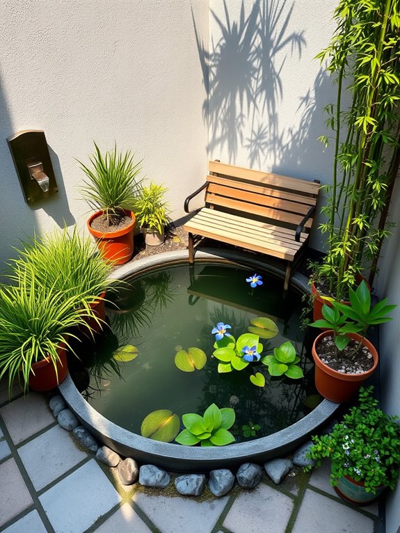 tranquil aquatic garden elements
