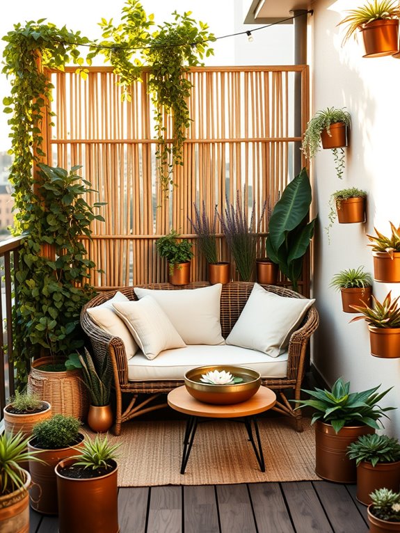 tranquil layered outdoor oasis
