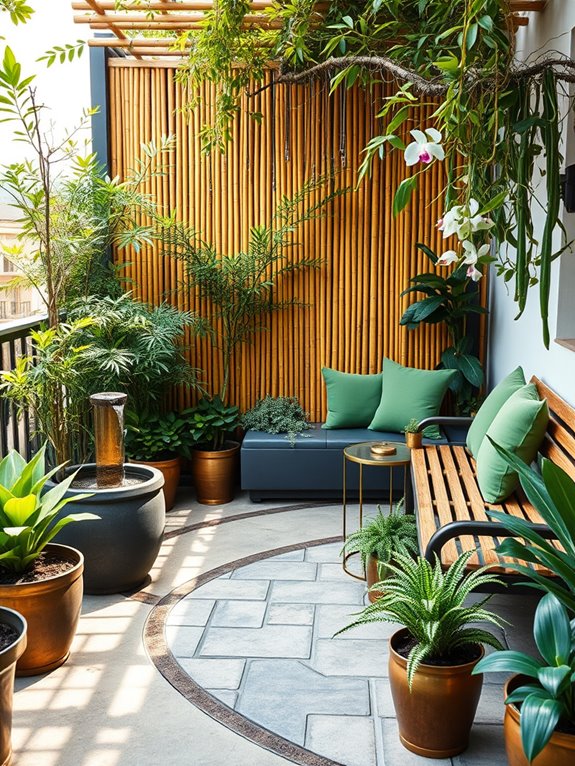 tropical bamboo garden sanctuary