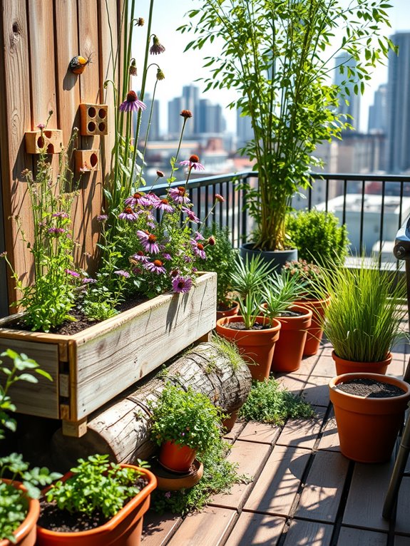 untamed garden bee habitat