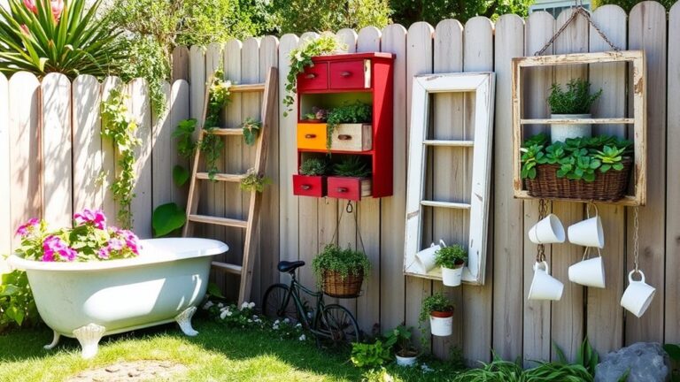 upcycled furniture garden ideas