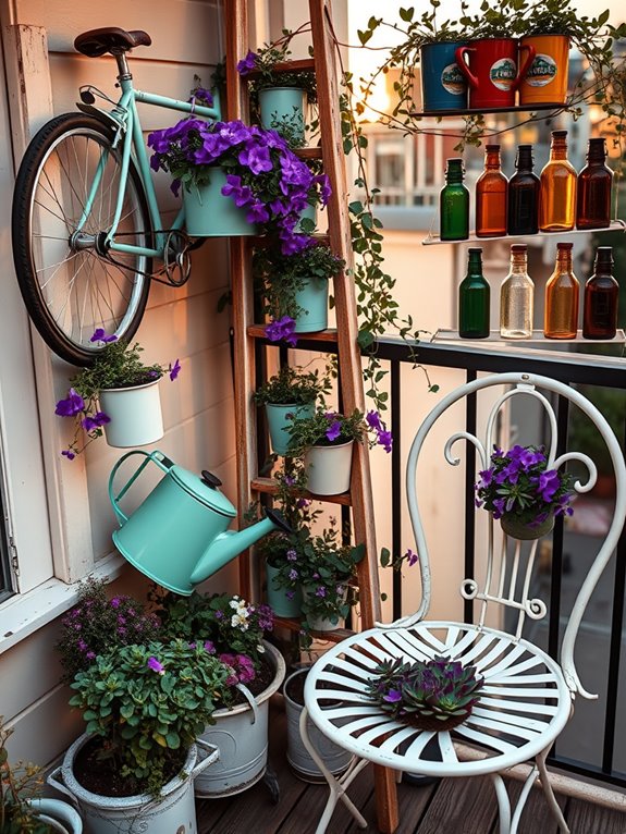 upcycled garden art creations