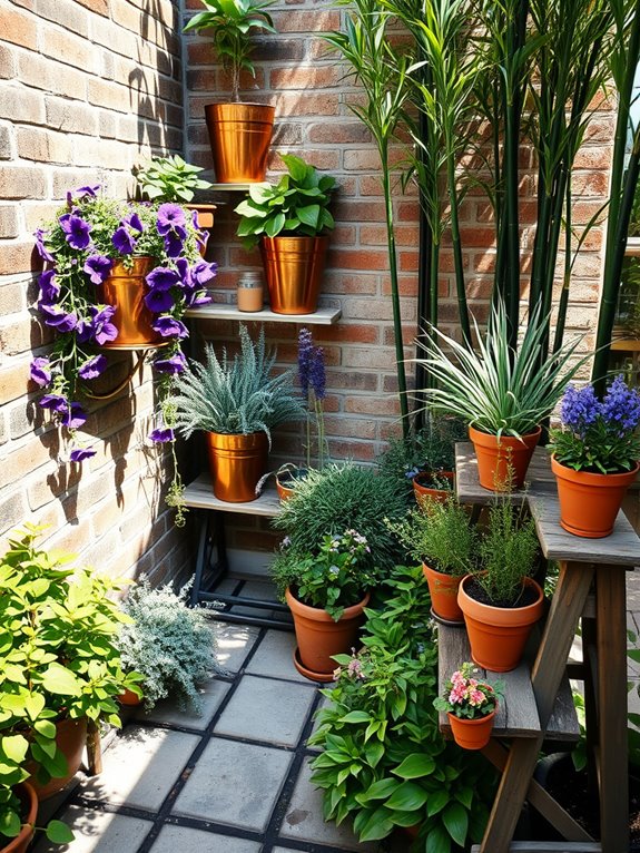 vertical container garden design