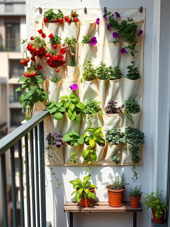 vertical fabric garden organizer