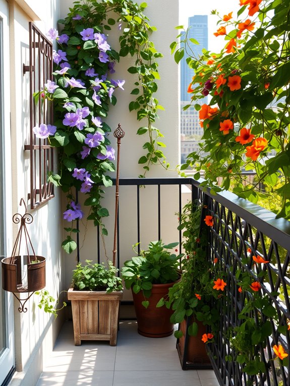 vertical garden climbing structures