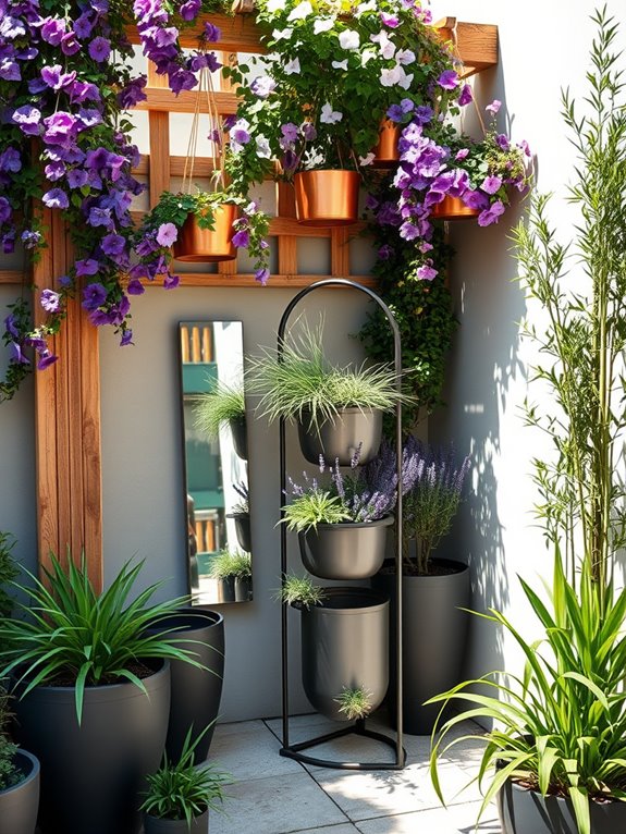 vertical garden corner transformation