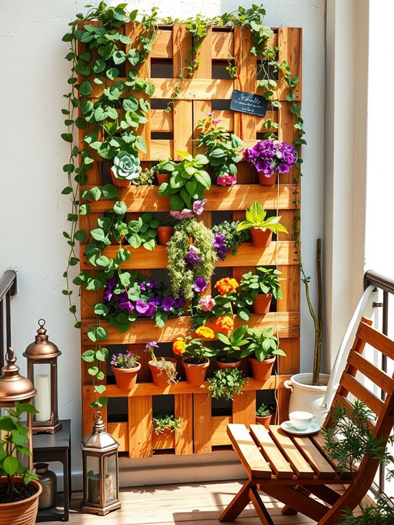 vertical garden pallet design