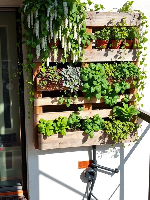vertical garden pallet project