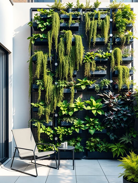 vertical garden patio oasis