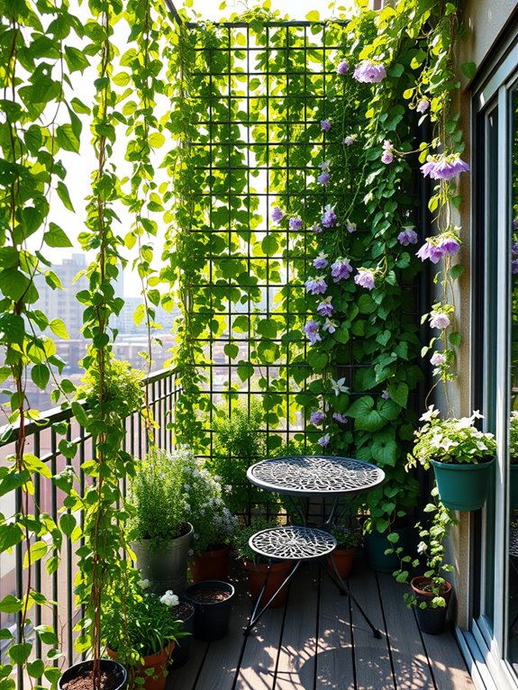 vertical garden privacy oasis