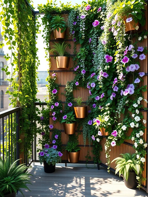 vertical garden privacy solution