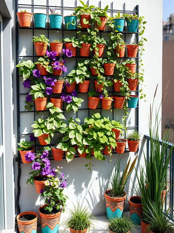 vertical garden wall installation