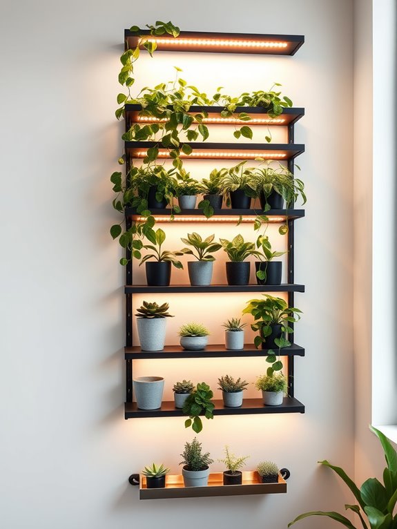 vertical indoor plant display