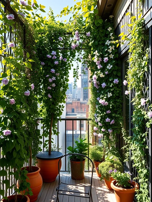 vertical living privacy screen