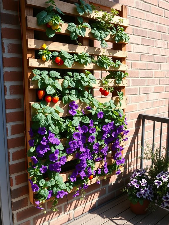 vertical pallet garden design