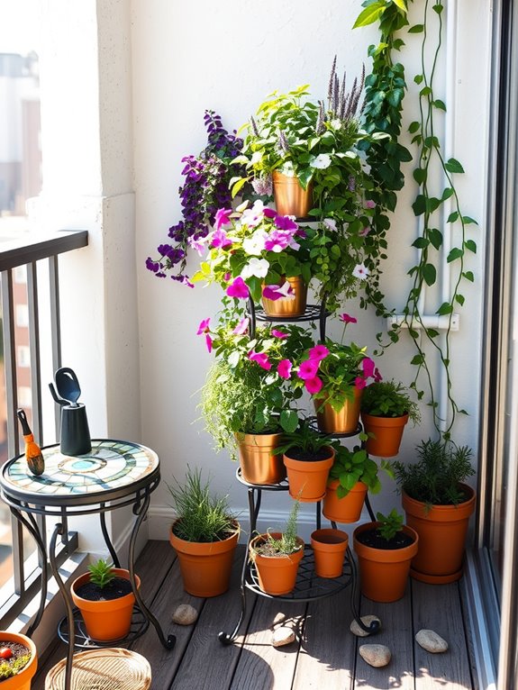 vertical plant display ideas