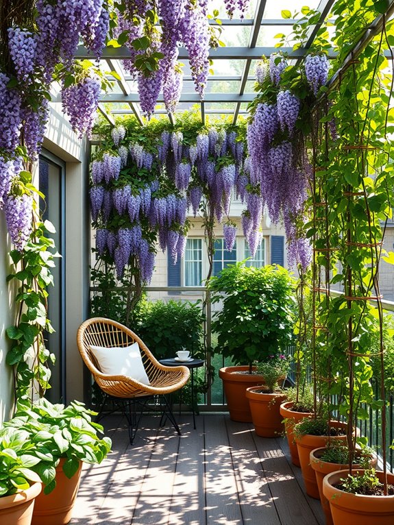 vertical shade garden design