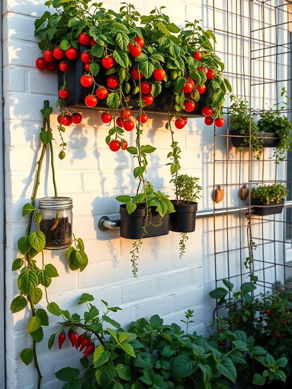 vertical vegetable garden installation