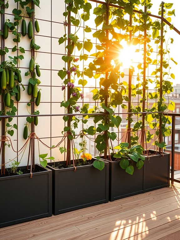 vertical vegetable garden installation