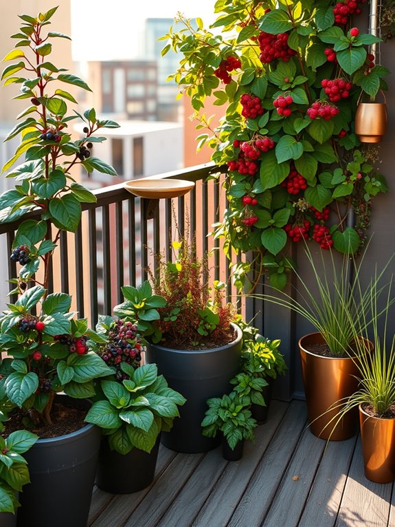 vibrant berry producing shrubs garden