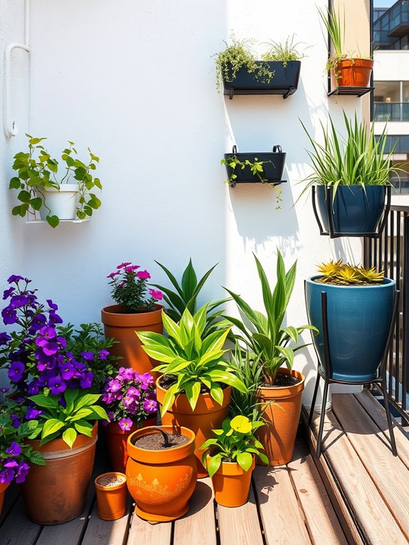 vibrant container garden designs