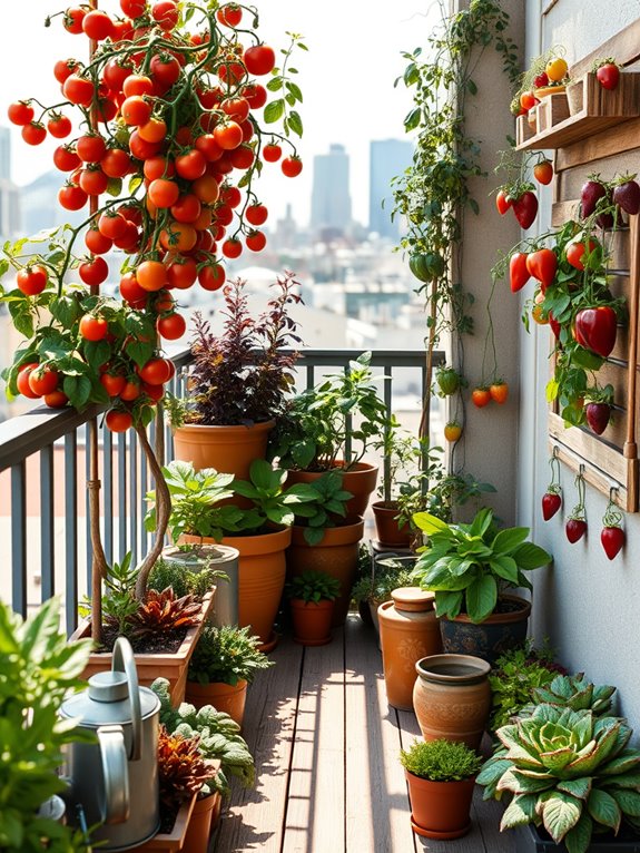 vibrant container vegetable gardens