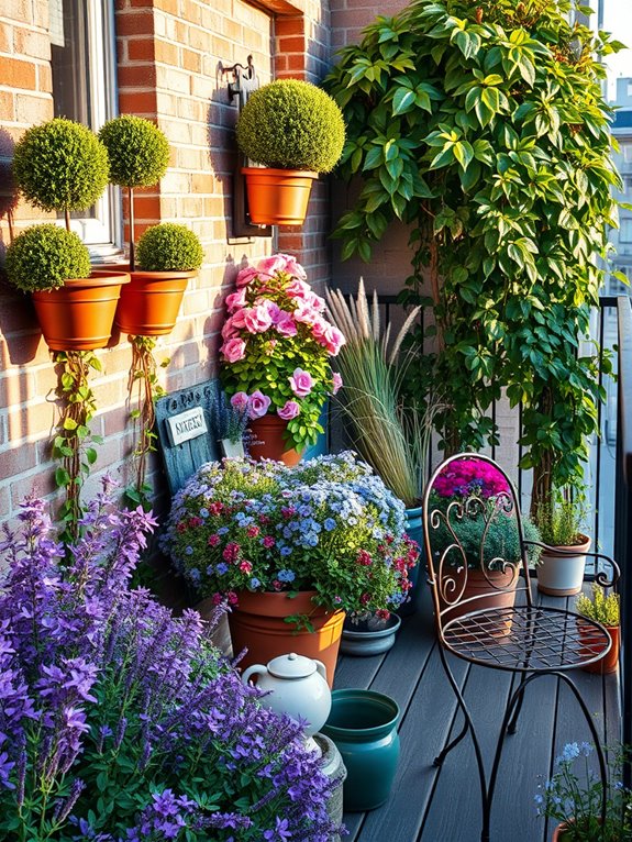 vibrant layered garden design