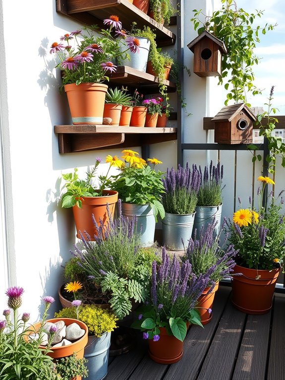 vibrant native wildflower garden