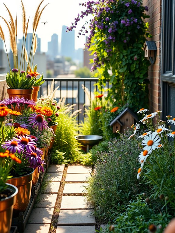 vibrant native wildflower oasis