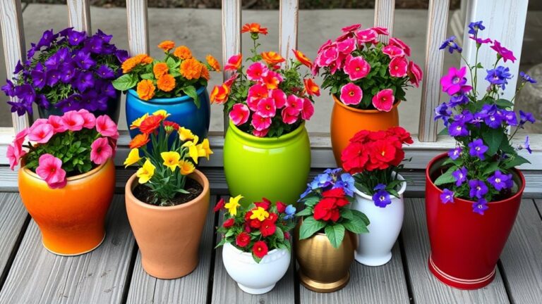 vibrant pot garden designs
