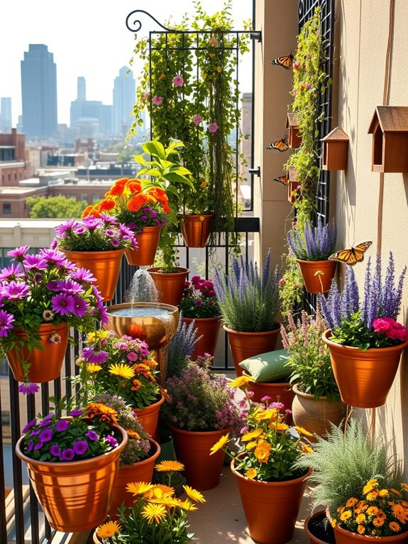 vibrant sanctuary for pollinators