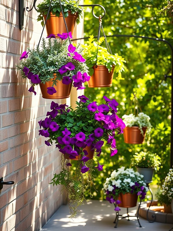 vibrant vertical garden arrangements