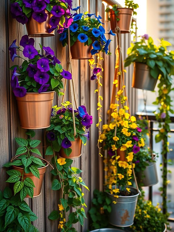 vibrant vertical garden planters