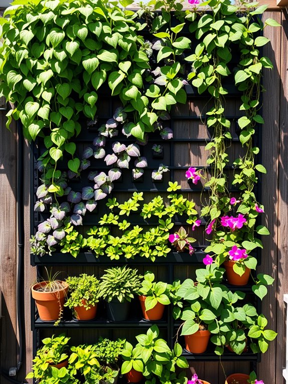 vibrant vertical living garden