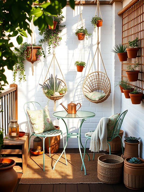 vintage furniture meets nature