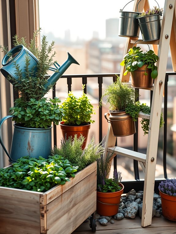 vintage herb garden transformation