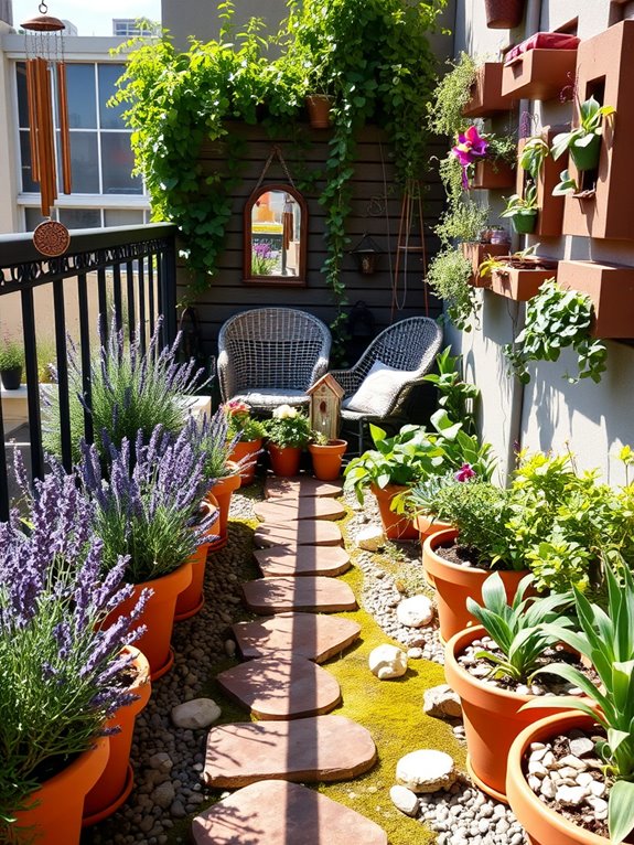whimsical sensory garden path