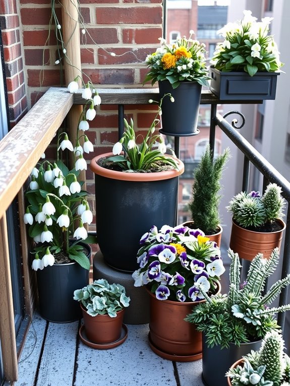 winter garden blooms thrive