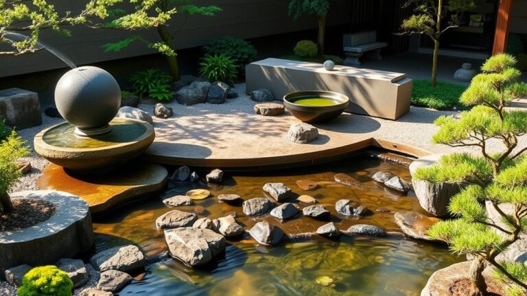 zen inspired water features
